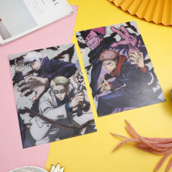Jujutsu Kaisen Anime Folder Gojo Satoru Nanami Kento A4 File Bag Document Storage Bag Pretty Student Gratary School Supplies