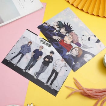 Jujutsu Kaisen Anime Folder Gojo Satoru Nanami Kento A4 File Bag Document Storage Bag Pretty Student Gratary School Supplies