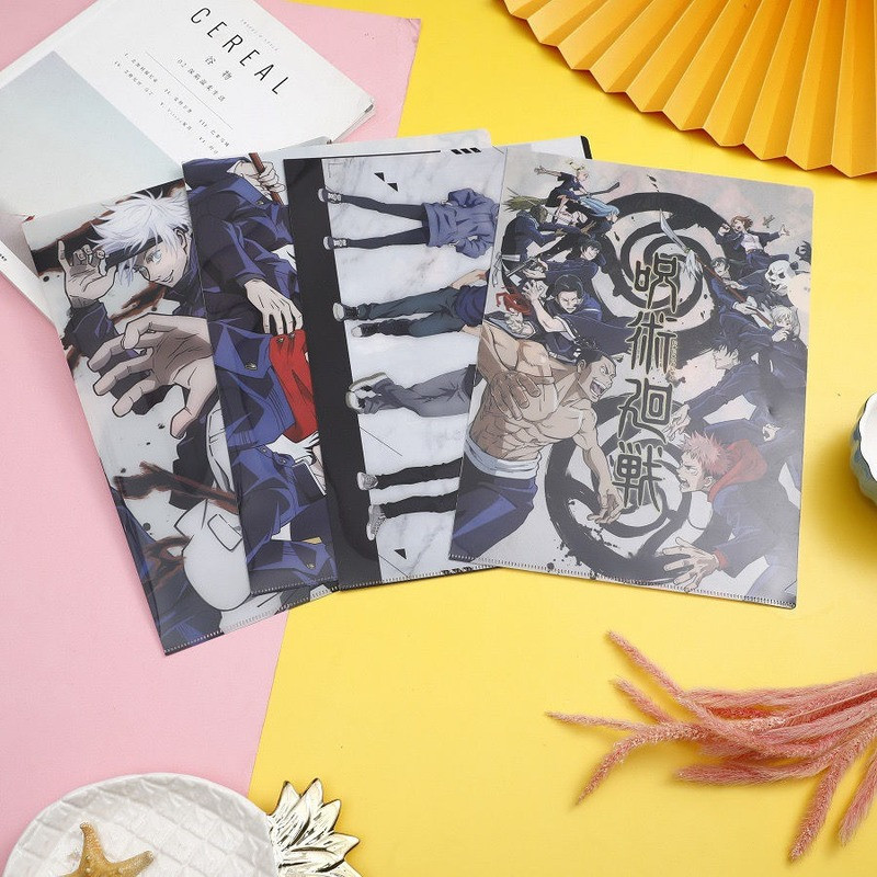 Jujutsu Kaisen Anime Mapa Gojo Satoru Nanami Kento A4 Torba za datoteke Torba za pohranu dokumenata Pretty Student Pribor Školski pribor