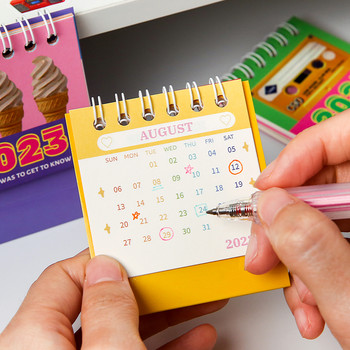 2023 Invisible Time Series Table Calendar Super Mini Portable Desktop Memo Planner Board Scheduler Office School A7216