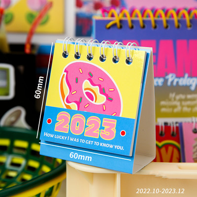 2023 m. nematoma laiko serija lentelės kalendorius Super Mini nešiojamas stalinis atmintinės lentos planuotojas Biuro mokykla A7216