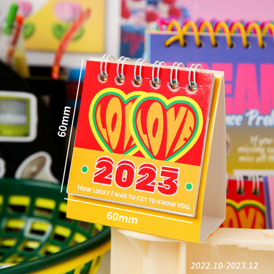 2023 m. nematoma laiko serija lentelės kalendorius Super Mini nešiojamas stalinis atmintinės lentos planuotojas Biuro mokykla A7216