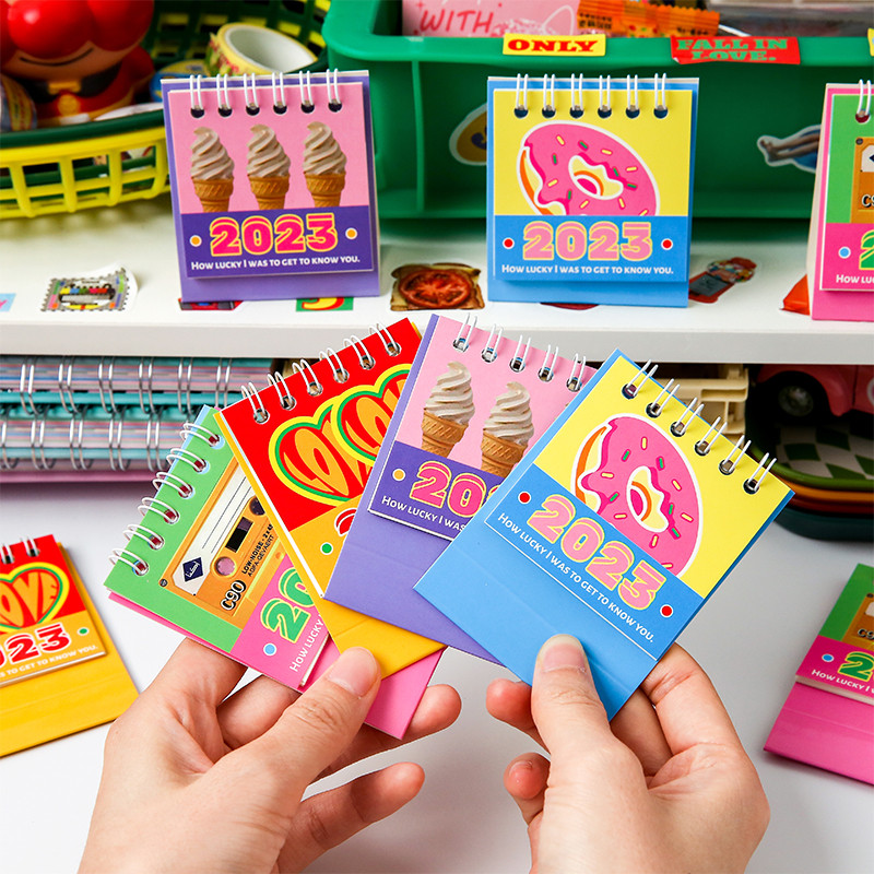 2023 m. nematoma laiko serija lentelės kalendorius Super Mini nešiojamas stalinis atmintinės lentos planuotojas Biuro mokykla A7216