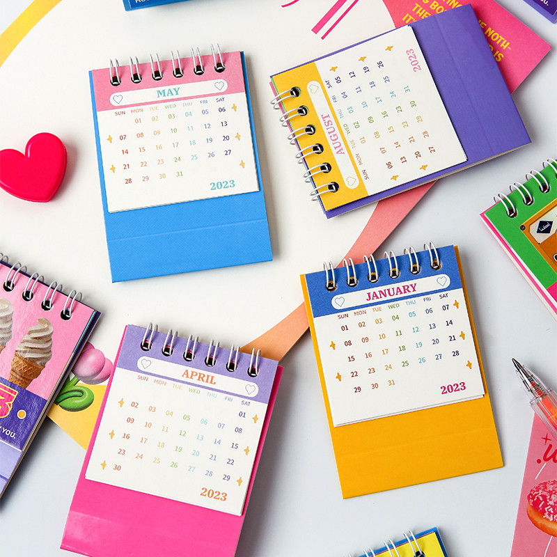 2023 m. nematoma laiko serija lentelės kalendorius Super Mini nešiojamas stalinis atmintinės lentos planuotojas Biuro mokykla A7216