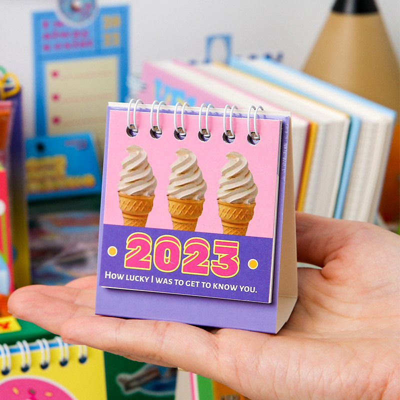 2023 m. nematoma laiko serija lentelės kalendorius Super Mini nešiojamas stalinis atmintinės lentos planuotojas Biuro mokykla A7216