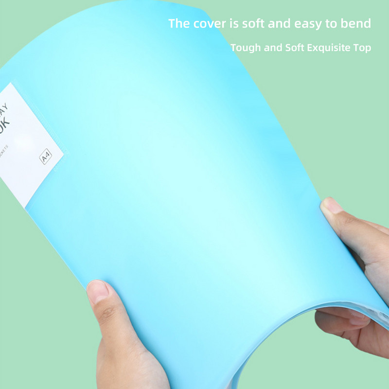 A4 Torba za dokumente od 30 stranica Vodootporna mapa za datoteke Plastična prozirna torbica za datoteke velikog kapaciteta Uredski školski pribor