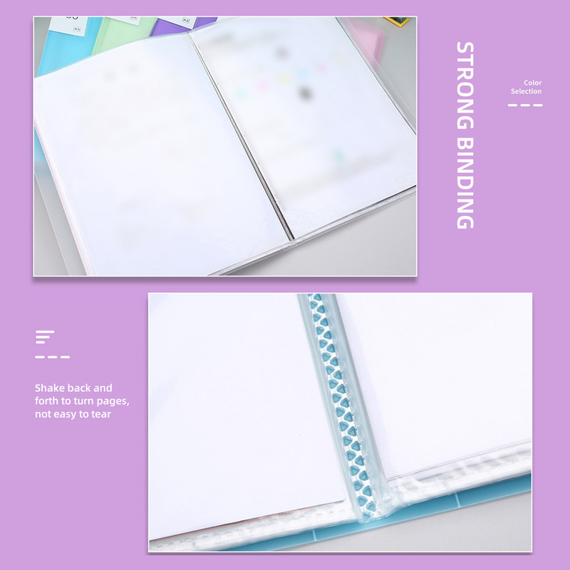 A4 Torba za dokumente od 30 stranica Vodootporna mapa za datoteke Plastična prozirna torbica za datoteke velikog kapaciteta Uredski školski pribor