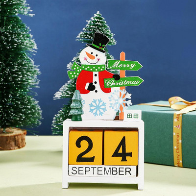 24 napos karácsonyi visszaszámláló naptár Szabadon álló fa karácsonyi adventi naptár Hóember jávorszarvas karácsonyi dekoráció Navidad Noel