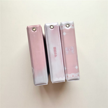 INS Sweet Pink Heart Bowknot Kpop Photocard Holder Album For Cards Idol Postcards Collecting Book Cards Protective Sleeve Album