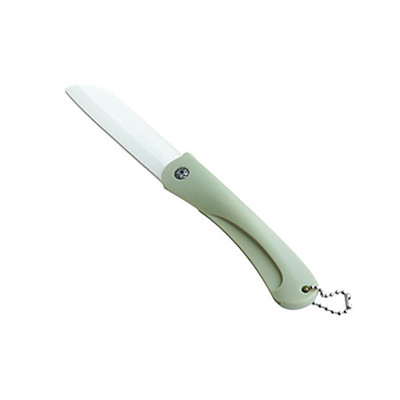 Buzunar Pare Cuțit de curățat din ceramică Fructe tăiate legume Bucătărie felie Picnic Tacâmuri Peel Fold Cuțit breloc tabără Cutter Lunch bag Box