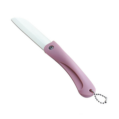 Buzunar Pare Cuțit de curățat din ceramică Fructe tăiate legume Bucătărie felie Picnic Tacâmuri Peel Fold Cuțit breloc tabără Cutter Lunch bag Box