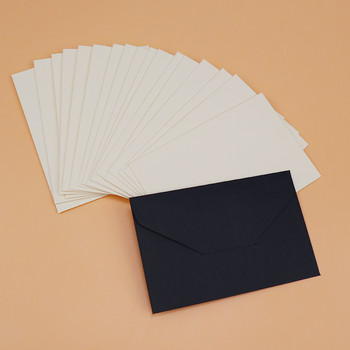 20/40/80PCS Classical White Black Kraft Blank Mini Paper Window Φάκελοι Προσκλητήριο γάμου Φάκελος δώρου