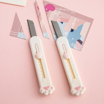 Mr.Paper Mini Portable Cat Claw Utility Knife Cute Creative Exquisite Διακόσμηση λογαριασμού χεριών Εργαλεία κοπής χαρτιού Προμήθειες τέχνης