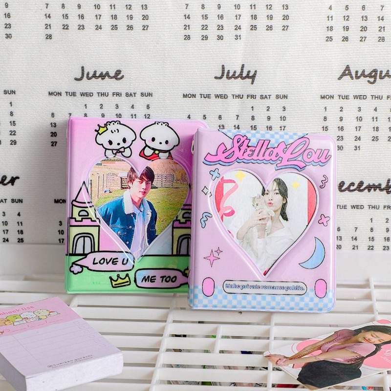 Album Pribor za pohranu fotografija Knjiga izdubljene anime karte Knjiga držač fotokartice Kartice Skupljajte knjige Idol karte Knjiga