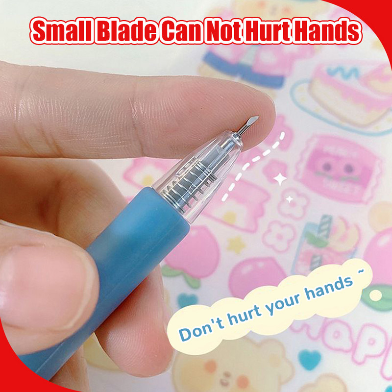 Artă Utilitate Cuțit Pen Cuțit Tăiat Autocolante Scrapbooking Instrument de tăiere Express Box Cuțit Rechizite școlare DIY Artizanat Instrumente