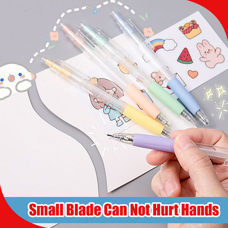 Artă Utilitate Cuțit Pen Cuțit Tăiat Autocolante Scrapbooking Instrument de tăiere Express Box Cuțit Rechizite școlare DIY Artizanat Instrumente