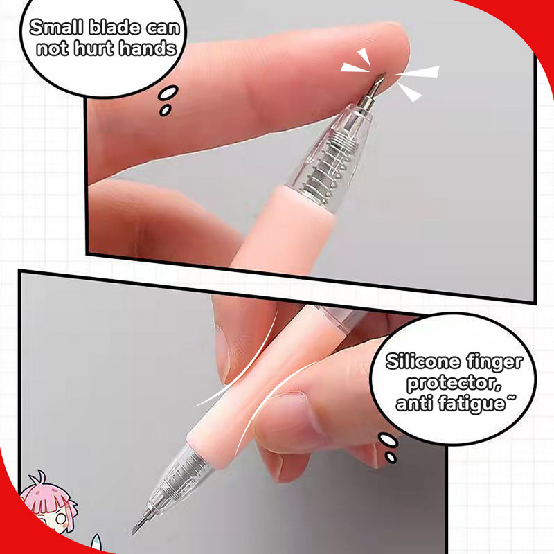 Artă Utilitate Cuțit Pen Cuțit Tăiat Autocolante Scrapbooking Instrument de tăiere Express Box Cuțit Rechizite școlare DIY Artizanat Instrumente