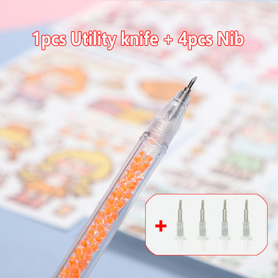 5 buc/set Ins Style Art Utility Cuțit Pen Cuțit Instrument de tăiere a hârtiei DIY Precizie Autocolant Washi Tape Cutter Kawaii Rechizite școlare