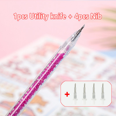 5 buc/set Ins Style Art Utility Cuțit Pen Cuțit Instrument de tăiere a hârtiei DIY Precizie Autocolant Washi Tape Cutter Kawaii Rechizite școlare