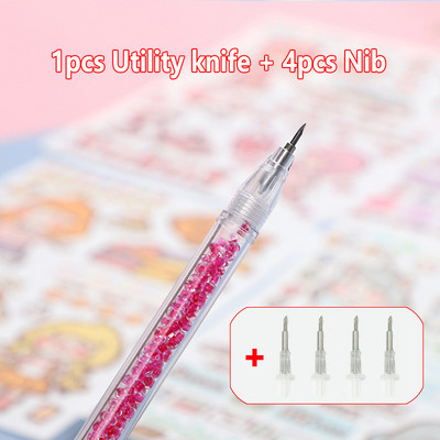 5 buc/set Ins Style Art Utility Cuțit Pen Cuțit Instrument de tăiere a hârtiei DIY Precizie Autocolant Washi Tape Cutter Kawaii Rechizite școlare