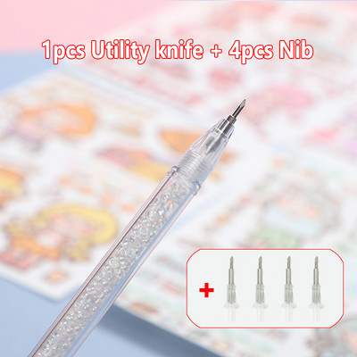 5 buc/set Ins Style Art Utility Cuțit Pen Cuțit Instrument de tăiere a hârtiei DIY Precizie Autocolant Washi Tape Cutter Kawaii Rechizite școlare