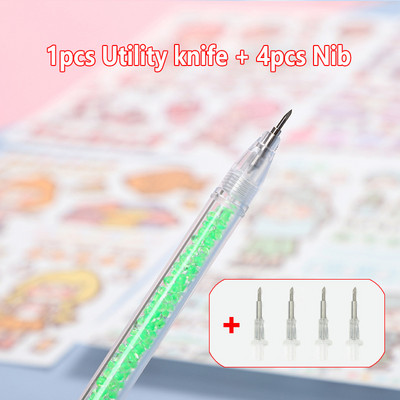 5 buc/set Ins Style Art Utility Cuțit Pen Cuțit Instrument de tăiere a hârtiei DIY Precizie Autocolant Washi Tape Cutter Kawaii Rechizite școlare
