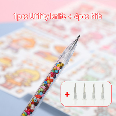 5 buc/set Ins Style Art Utility Cuțit Pen Cuțit Instrument de tăiere a hârtiei DIY Precizie Autocolant Washi Tape Cutter Kawaii Rechizite școlare