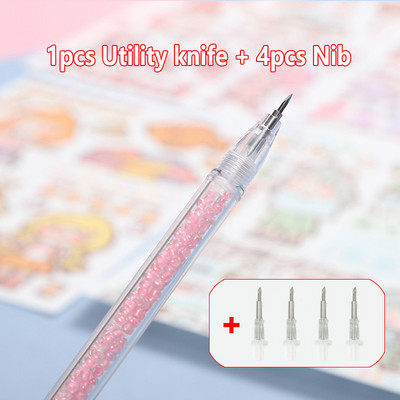 5 buc/set Ins Style Art Utility Cuțit Pen Cuțit Instrument de tăiere a hârtiei DIY Precizie Autocolant Washi Tape Cutter Kawaii Rechizite școlare