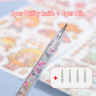 5 buc/set Ins Style Art Utility Cuțit Pen Cuțit Instrument de tăiere a hârtiei DIY Precizie Autocolant Washi Tape Cutter Kawaii Rechizite școlare