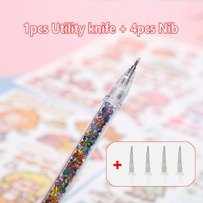 5 buc/set Ins Style Art Utility Cuțit Pen Cuțit Instrument de tăiere a hârtiei DIY Precizie Autocolant Washi Tape Cutter Kawaii Rechizite școlare