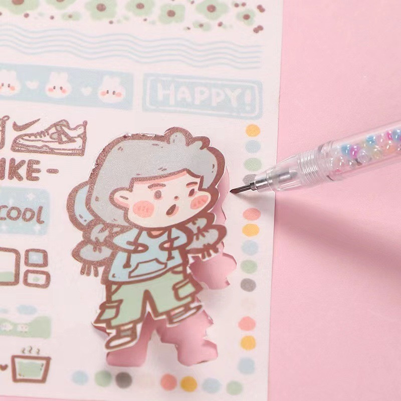 5 buc/set Ins Style Art Utility Cuțit Pen Cuțit Instrument de tăiere a hârtiei DIY Precizie Autocolant Washi Tape Cutter Kawaii Rechizite școlare