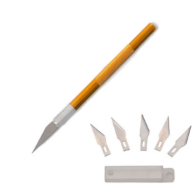Set de instrumente pentru cuțit bisturiu din metal multicolor Lame anti-alunecare Cuțit de gravură Telefon mobil Film pentru tăierea hârtiei Instrumente de sculptură #11