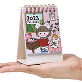 2023 Κορεατικό Mini Lovely Cartoon Desk Calendar Αυτόνομο ημερολόγιο ημερολόγιο σχολικά είδη