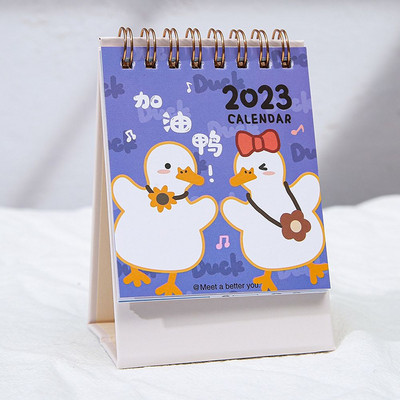 2023 Κορεατικό Mini Lovely Cartoon Desk Calendar Αυτόνομο ημερολόγιο ημερολόγιο σχολικά είδη