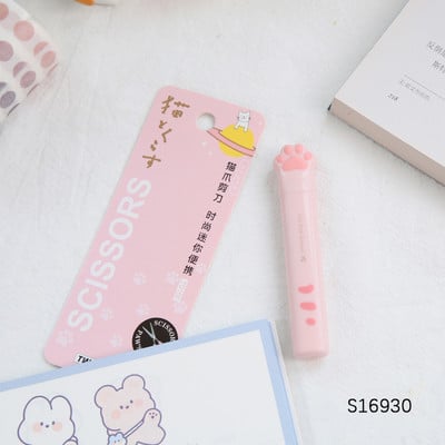 Mr.Paper 4 stil foarfece cu gheare de pisică din oțel inoxidabil Fată creativă Unelte de tăiat hârtie drăguță și convenabilă Articole de artă pentru studenți