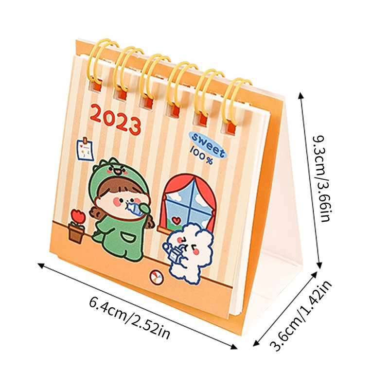 2023. Mini kalendar s ispisanim medvjedom iz crtanog filma Papirnati stolni kalendar Dnevni tjedni planer Planer Dnevni red Organizator Uredski pribor
