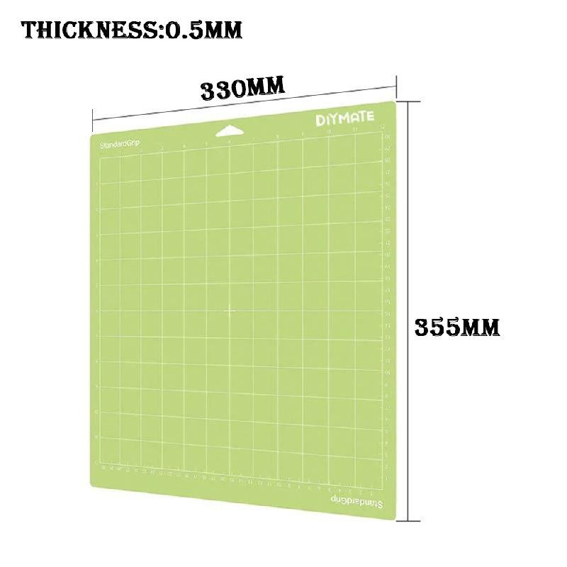 1 gab Krāsu nomaiņas plāksnes gravēšanas mašīna Pvc pamatplāksne ir piemērota Cricut / Cameo 4 ar lipīgu, neslīdošu griešanas paklājiņu