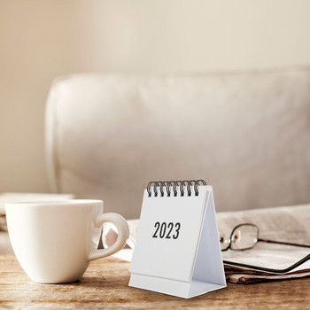 Επιτραπέζιο ημερολόγιο Μικρή μίνι επιφάνεια εργασίας 2023 Standingplanner Μηνιαία τσέπη τοίχου γραφείου Ημερήσια διακόσμηση Πρόγραμμα επιτραπέζιων ημερολογίων