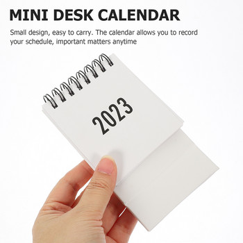 Επιτραπέζιο ημερολόγιο Μικρή μίνι επιφάνεια εργασίας 2023 Standingplanner Μηνιαία τσέπη τοίχου γραφείου Ημερήσια διακόσμηση Πρόγραμμα επιτραπέζιων ημερολογίων