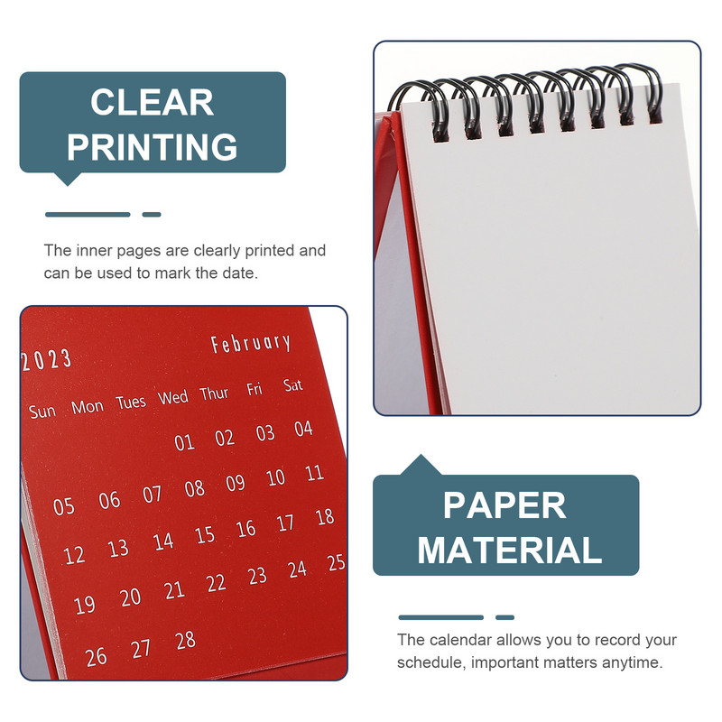 Kalendar Stolni Mali Mini Stolni Planer 2023 Standing Planner Mjesečni Zidni Uredski Džepni Dnevni Dekor Kalendari Raspored Stolni