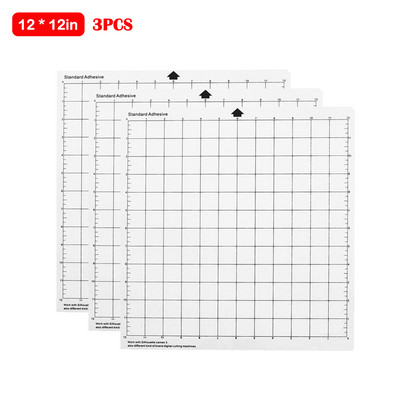 1/3 db csere vágószőnyeg áttetsző ragasztószőnyeg 12*12 hüvelykes mérőrácstal a Silhouette Cameo digitális vágógéphez