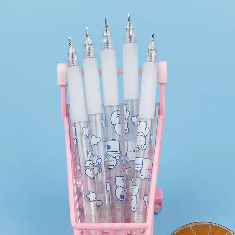 5 bucăți de tăiat stilou cu bule de desene animate pentru albume de albume cu autocolante, instrument pentru artizanat, bandă de hârtie, rechizite de birou, mini cutie de tăiat