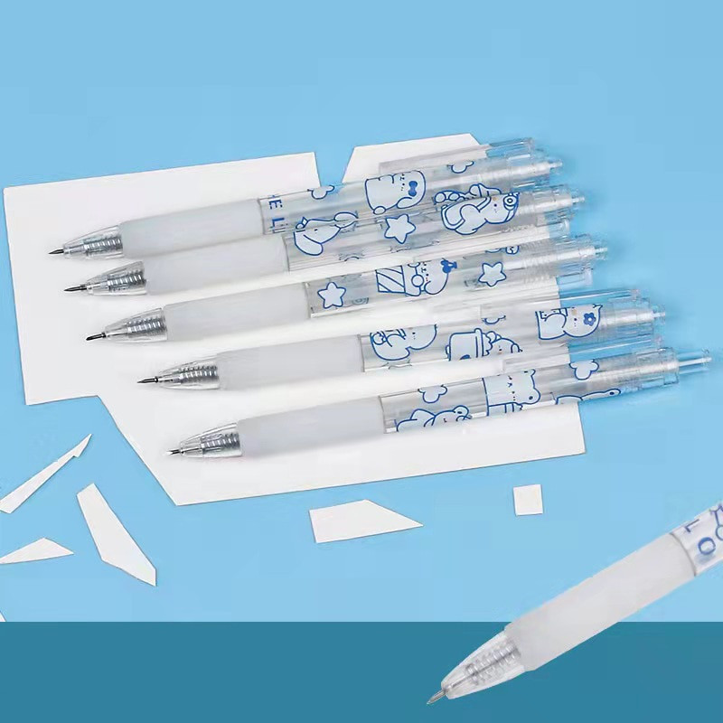 5 bucăți de tăiat stilou cu bule de desene animate pentru albume de albume cu autocolante, instrument pentru artizanat, bandă de hârtie, rechizite de birou, mini cutie de tăiat