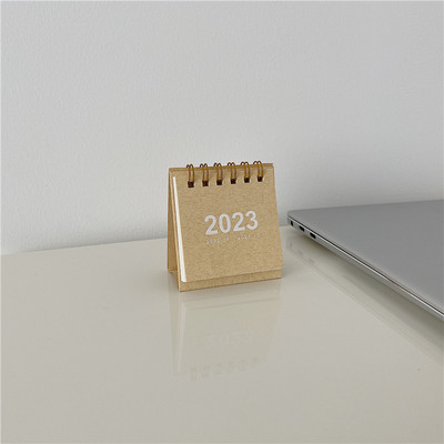 1 kom 2023 Retro čvrsti kalendar Kreativni jednostavni planer Dekoracija Stolni kalendar Jednostavan stolni dnevnik Školski uredski pribor