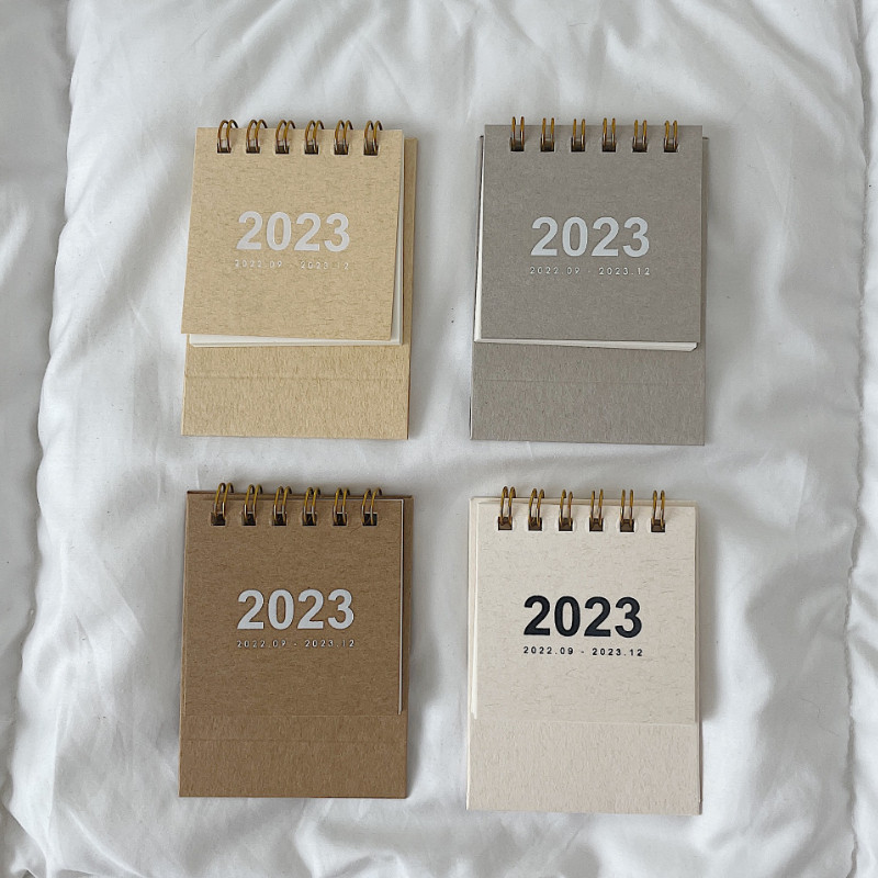 1 kom 2023 Retro čvrsti kalendar Kreativni jednostavni planer Dekoracija Stolni kalendar Jednostavan stolni dnevnik Školski uredski pribor