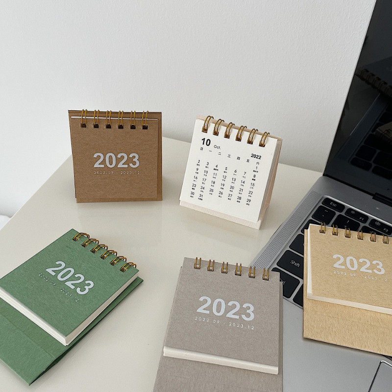 1 kom 2023 Retro čvrsti kalendar Kreativni jednostavni planer Dekoracija Stolni kalendar Jednostavan stolni dnevnik Školski uredski pribor