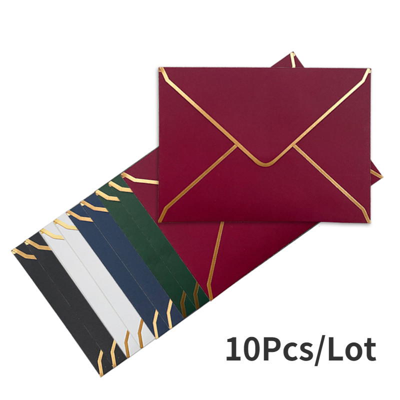 10 vienetų / pakelis senovinių Pnompenio vakarietiškų vokų Vestuvių vakarėlio kvietimų sveikinimo atvirukų dovana
