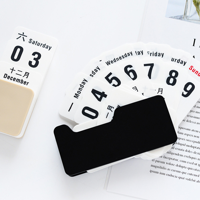 PHANTACi Vintage Style PP Vječni kalendar DIY Kalendar Umjetnički obrt Kućni ured Dekoracija školskog stola Pokloni