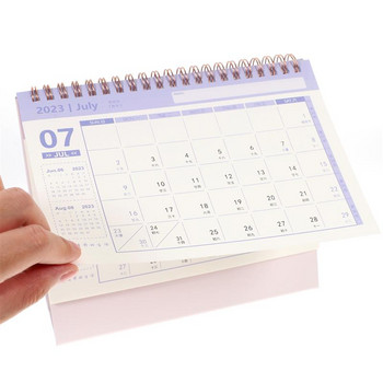 Επιτραπέζιο ημερολόγιο Mini Planner Μηνιαία βάση γραφείου Επιτραπέζιο 2022 Καθημερινά ημερολόγια τοίχου Σχεδιασμός Standup Paper School