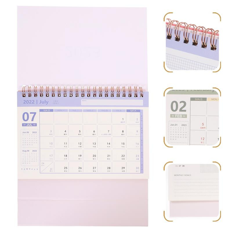 Kalendar Stolni Stolni Mini planer Mjesečni uredski Stojeći stolni stolni 2022 Dnevni zidni kalendari Planiranje Samostojeća škola papira